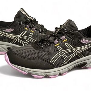 ASICS Women's GEL-Venture 8 Trail Running Shoes Black/Purple Size 7.5 Wide
